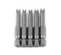Aramox Bit de Tournevis à ushapé, Bits Magnétiques Réglage de 5 Pcs en Forme de Tête en U, Mécanicien électricien en Alliage en Alliage S2, de Forage à Tige Hexagonal Multi-taille avec Magnétique