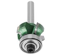 Aramox Bit Routeur de Modèle de Garniture à Chasse d'eau, Outil de Bordure en Acier en Tungstène 4 Dents, Tige de 1/4 de Pouce pour les Menuiseurs et les Projets de Bricolage (1/4 * R3)
