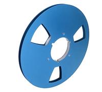 Aramox Bobine de Bande de 10,5 Pouces 1/4 Pouces, Bobine de Réception en Alliage d'aluminium avec 3 Trous de Résistance au Vent pour l'enregistrement Audio Professionnel (Blue)