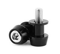 Aramox Bobine de Bras Oscillant Moto, Support de Bras Oscillant, Vis du Bras Oscillant en Aluminium CNC M8/M10 pour Motos, Bobines de Bras Oscillant, 2 Pièces, 8mm, Noir