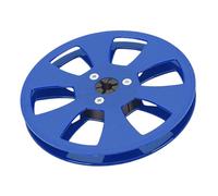 Aramox Bobine de Ruban Vide ABS, Bobine de 1, 4 Pouces, 5 Pouces, 6 Trous, Bride NAB de Remplacement pour les Platines Studer Open Reel pour Audiophiles et Ingénieurs du Son (BLUE)