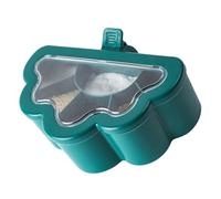Aramox Boîte d'assaisonnement à 6 Grilles Boîte d'assaisonnement Multi-grilles en Plastique avec Couvercle Transparent et 6 Cuillères Stockage de Condiments Compact Peu Encombrant pour la Cuisine