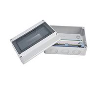 Aramox Boîte de Distribution IP65, Boîte électrique Transparente ABS PC, de Jonction en Plastique à 8 Voies, Conception à Montage Mural, Soleil, pour Utilisation électrique Intérieure et Extérieure