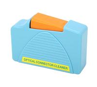 Aramox Boîte de Nettoyage en Fibre Optique, Plus de 550 Fois l'effet de Nettoyage, adapté à SC, FC, ST, LC End Face, en ABS pour l'impact et la Résistance aux Rayures, de Poche et Léger, (BLUE)