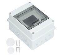Aramox Boîte de Protection de Distribution d'énergie avec Couvercle en Plastique, Boîte de Distribution Transparente IP65 pour Disjoncteur à 5 Voies, Bague d'étanchéité étanche, Utilisation en
