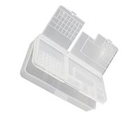 Aramox Boîte de Rangement de Composants électroniques, Conteneur de Composants Transparent à Double Couche en PP Durable, Idéal pour Organiser de Petites Pièces électroniques