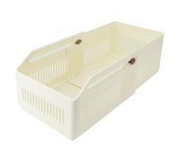 Aramox Boîte de Rangement Rétractable, Conteneur de Rangement Empilable pour Placard, Garde-manger, Bac de Polyvalent de Longue Durée pour Chambre à Coucher, Salle de Bain, Garage, Assemblage Facile