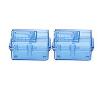 Aramox Boîte de Réception RC Boîte Imperméable, épreuve à Poussière, Protecteur de Récepteur ESC Bleu Transparent pour Les Accessoires Modèle Voiture RC, Comprend Anneaux et Vis Joint, en Plastique,