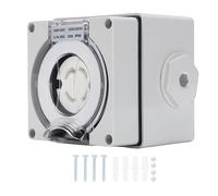 Aramox Boîte D'entrée 30AGenerator NEMA L14-30C IP66, Prise Femelle à