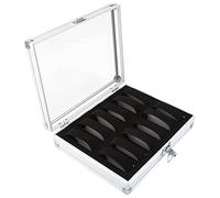 Aramox Boîte Montre Aluminium 6 Emplacements Watch Case, Aluminium et Acrylique Match Match Watch Storage Organizer Box avec Fenêtre Visible, Boîte Pratique pour les Hommes et les Femmes, Collecter de