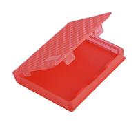 Aramox Boîtier de Rangement pour Disque Dur SSD, 2.5 Pouces, Résistant aux Chocs, à la Poussière, Antistatique, avec Conception Ouverte pour Un Accès Facile, Plusieurs Couleurs (Rouge)