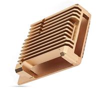 Aramox Boîtier en Alliage D'aluminium pour 3 Model B+, Doré | Boîtier de Dissipation thermique Passive, colonne de chaleur intégrée, sablé par oxydation, refroidissement de projet de