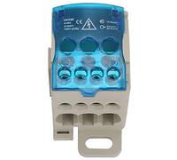 Aramox Bornier Rail Din 16Mm2 Boîte de distribution de bloc UKK-80A, boîte de jonction universelle de Rail DIN boîte de distribution d'alimentation connecteur de fil boîte de jonction d'alimentation