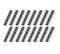 Aramox Bouche de Câble de Haut-Parleur à Banane Droite, Connecteur Mâle en Laiton plaqué, Excellente conductivité électrique, Adaptée aux Instruments et Onduleurs électroniques (Black)