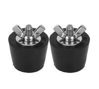 Aramox Bouchon d'expansion d'hiver pour Piscine en Caoutchouc et Acier Inoxydable Bouchon 'Hiver pour Piscine 45 Mm 2 Pièces pour Lignes de Retour 'écumoire et Lignes de Nettoyage Hivernage et