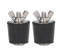 Aramox Bouchon Hivernage Piscine 2 Bouchons en Caoutchouc d'extension d'hiver, Détection de Fuite de 25 Mm, Bougie Effilée Hivernale pour Les Bouchons 'Extension, Les Lignes de Piscine de Test de Pres