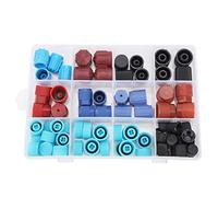 Aramox Bouchons de Noyau de Valve A/C, Matériau ABS Haute Résistance, Installation Facile, Compatible avec les Bouchons du Système AC