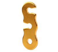 Aramox Boucle en Alliage à Libération Rapide 10pcs Toppeur de Corde à Vent Antidérapant Réglable à 3 Trous avec Matériau en Alliage Premium pour Le Bâtiment de la Tente de Randonnée en Camping (S)