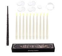 Aramox Bougies Magiques Flottantes, Bougie Conique LED sans Flamme avec Télécommande pour Fêtes d'anniversaire et Décoration de la Maison