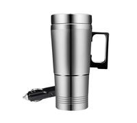 Aramox Bouilloire électrique de Voiture, Bouilloire à thé de Voyage en Acier Inoxydable avec Chauffage 24 V, Couvercle isolé Sous Vide pour Eau Chaude sur la Route