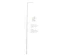 Aramox Boulon de Canne à Tige de Verrouillage de Terrain de 24 Pouces de 24 Pouces pour Clôtures en Métal en Bois avec 1/2 Pouce de Diamètre en Alliage en Acier Noir