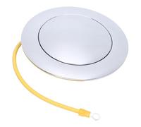 Aramox Bouton de Klaxon de Volant, Finition Polie à Réponse Rapide en Aluminium, Volant à 9 Boulons, pour Plus de sécurité et un Accès Rapide