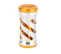 Aramox Bouton de Poignée de Moulinet de Pêche en Alliage, Poignée en Spirale, Léger, Antidérapant, Facile à Installer pour Les Pêcheurs à la Turlutte et au Lancer en Eau Salée (Argent Or)