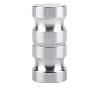 Aramox Bouton de Porte en Verre pour Douche Poignée Ronde Dos en Acier Inoxydable pour Serrure de Salle de Bain