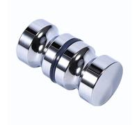 Aramox Bouton de Porte, Poignée en Alliage en Aluminium, Design Moderne, Installation Facile pour les Portes en Verre, adapté à l'armoire, Douche, Garde-robe