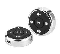 Aramox Bouton de Volant Rechargeable USB, Contrôleur Multifonction, Longue Distance de Transmission, Installation Simple, pour Lecteur Multimédia