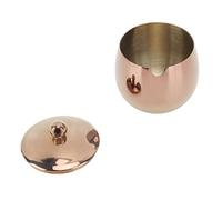 Aramox Bowl à Sucre en Acier Inoxydable, Cartouche en Pot avec Couvercle pour Sel, Distributeur de Sucre, Conception Moderne élégante d'économie d'espace et Polyvalente et élégante (Or rose)