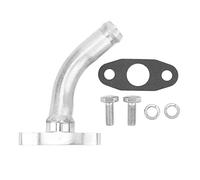 Aramox Bride de Vidange de Retour D'huile, Kit de Tuyau de Bride de Vidange de Retour D'huile Turbo à 45 Degrés de Remplacement en Alliage D'aluminium pour Garrett GT32 GT40 GT42 T3 T4