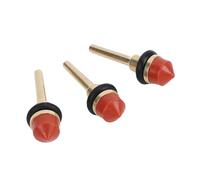 Aramox Broche de Valve de Machine à café, Kit de 3 Broches de Valve de Vidange en Laiton pour Machine à café avec Joint en Silicone Design étanche