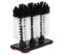 Aramox Brosse à 3 Têtes Amovible pour un Lave-verre Efficace, Brosse avec Base D'aspiration pour Bar et Cuisine, Matériau PP et PA de qualité Supérieure