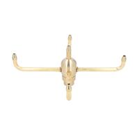 Aramox Buse de Fontaine Rotative Buse de Fontaine d'Eau Rotative en Laiton Tête de Pulvérisation Réglable à 4 Bras 80 à 100 KPa Couverture de 1,5 à 2 M pour Bassin de Jardin Piscine de Cour (G1in)