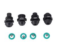 Aramox Buse de Lave-glace Double pour Essuie-glace, Buses de Pulvérisation en Laiton chromé, 2 Jets de Lave- Réglables avec écrous Fixes et Rondelles d'étanchéité en Caoutchouc