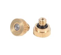 Aramox Buses de Brumisation en Laiton, 20 Pièces 0,4 Mm 10/24 Tête de Pulvérisation UNC Buses de Jardin pour Système de Refroidissement