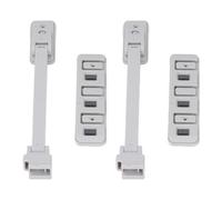 Aramox Butée de Fenêtre Multifonctionnelle, Prévention des Chutes, Limiteur de Verrouillage pour la sécurité des Enfants, Limiteur de Fenêtre - Convient à Différents Types de - Fabriqué en Plastique