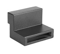 Aramox Butée de Porte de Grange Silencieuse, Pièce d'installation Facile, Support d'équilibre de 40 Mm et 6 Mm 'épaisseur, Empêche la Protection des Roues Pivotantes, Paire de Rouleaux en Zinc