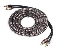 Aramox Câble audio 4,8 m pour voiture - Amplificateur de câble de caisson de basses