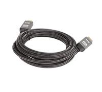 Aramox Câble Audio Vidéo HD, Cordon de Connexion 4K Gris de 2 M avec Construction Tricotée en Nylon PVC, Signal Stable de 32,4 Gbit/s et Conception Résistante à la Flexion pour TV, Ordinateur