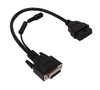 Aramox Câble de Câblage de Commutateur de Boîtier d'adaptateur OBD I, Matériau ABS, Compatible avec X431, 16 Broches Mâle à 15 Broches Femelle, Parfait pour Les VTT et Les Véhicules Utilitaires