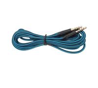 Aramox Câble de Casque à Prise Mâle 3,5 Mm, Fil tressé avec Conception 5 Pôles à 4 Pôles, Cuivre Oxygène 2 M pour Appareils de Jeu et de Musique A10 A30 A40