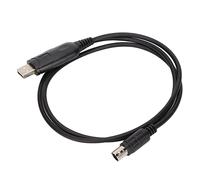 Aramox Câble de Fréquence d'écriture, Câble de Programmation USB en PVC, Prise Mini DIN 8 Broches pour les Utilisateurs FT100D FT817 FT857 FT897
