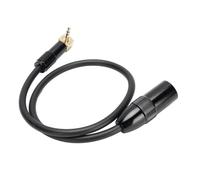 Aramox Câble de Microphone Mâle 3,5 Mm vers XLR, Câble Stéréo à Angle Droit avec Cuivre Pur, 0,5 M pour Ordinateur Portable, Tablette, Smartphone pour Mixer l'enregistrement et la Configuration