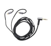 Aramox Câble de Remplacement pour écouteurs, Câble d'écouteurs de Remplacement torsadé OFC de 3,5 Mm de 1,2 M avec Prise Plaquée or, Cordon de Crochet d'oreille prémoulé pour IE100 Pro IE400 IE500