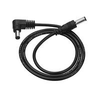 Aramox Câble en Guirlande pour Pédale d'effets de Guitare, Alimentation 8 Voies à Haute conductivité avec Prise à Angle Droit, Matériau PVC Durable pour Pédales de Guitare électrique jusqu'à 300 V