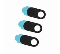 Aramox Cache-Objectif pour Webcam, 3 Pièces, Autocollant de Protection en Métal pour Smartphones et Tablettes, Empêche Le Piratage et Garantit la confidentialité (Black)