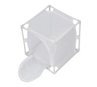 Aramox Cage d'observation d'insectes en PVC, de Papillon, 16 X 16 X Cm, Blanc, Boîtier Réutilisable avec Structure Pliable en Fine pour élevage de Papillons, Serre, Salle de n Forme de U