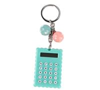 Aramox Calculatrice de Poche Mignonne, Style Simple et à la Mode, Affichage 8 Bits, Design de Porte-clés pour une Usure Facile, en Silicone, Doux et Confortable, Très Agréable et Doux pour les (GREEN)